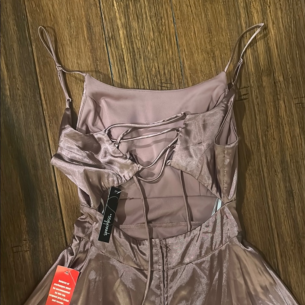 Elegant Mauve Evening Gown